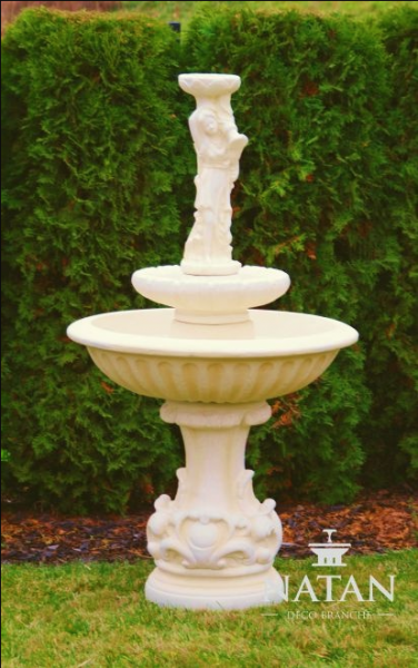 Zierbrunnen Springbrunnen Neu Skulptur Brunnen Dekoration Garten Fontaine Teich